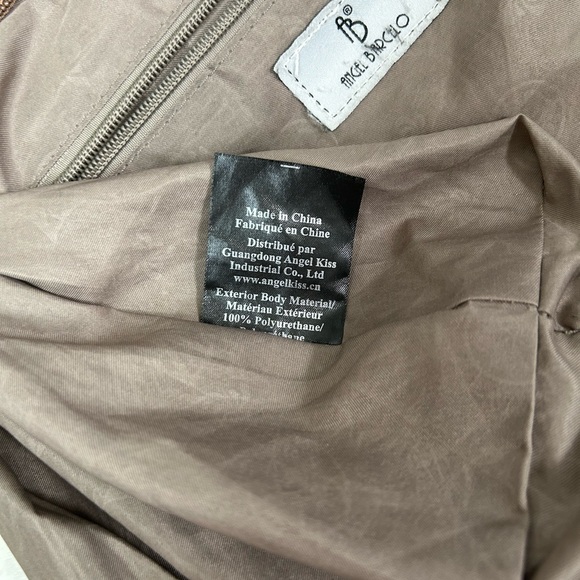 ANGEL BARCELO Angel Kiss Women’s HoboBag Handbag Coffee Bronze Multi Compartment - Picture 9 of 16